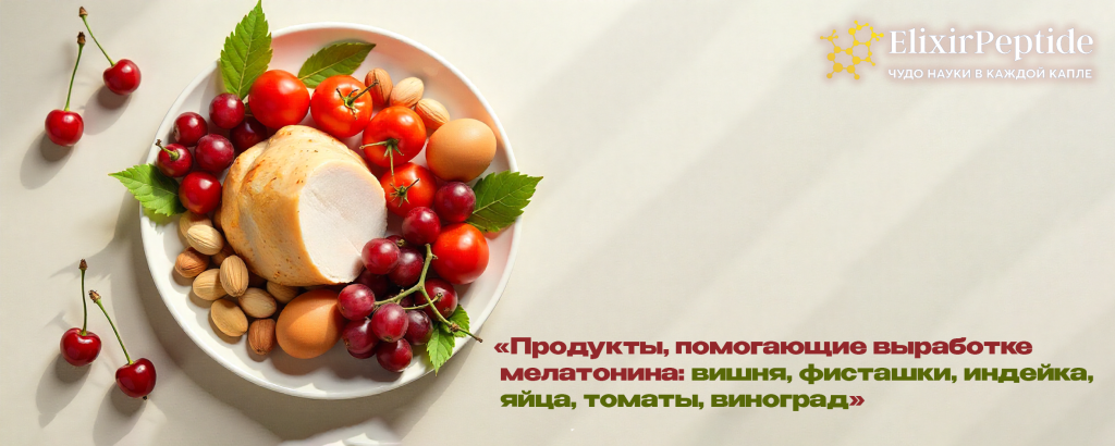 Продукты помогающие выработке мелатонина- вишня фисташки индейка яйца томаты виноград. .png Продукты помогающие выработке мелатонина- вишня фисташки индейка яйца томаты виноград. .png