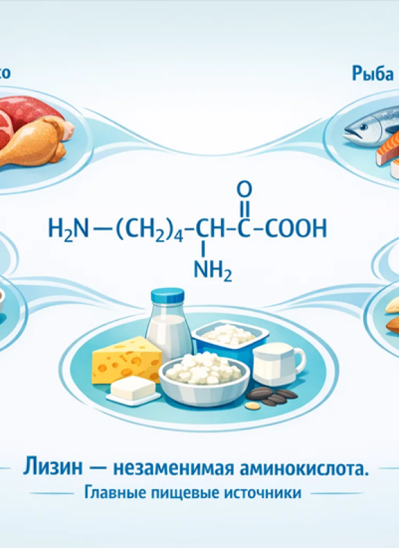 В каких продуктах содержится лизин: растительные и животные источники