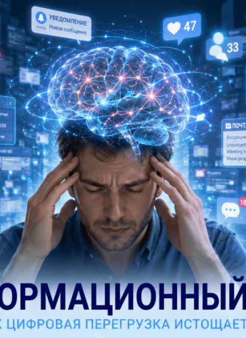 Информационный шум: как цифровая усталость и перегрузка мозга незаметно истощают нас