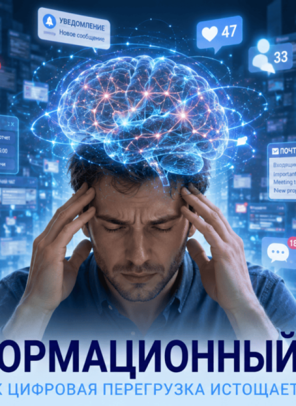 Информационный шум: как цифровая усталость и перегрузка мозга незаметно истощают нас